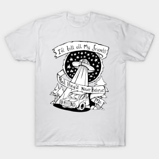 Subterranean Homesick Alien - Illustrated Lyrics T-Shirt